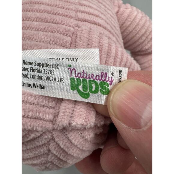 Naturally Kids Pink Plush Triceratops Dinosaur Stuffed Animal No Backpck 8” - Picture 9 of 11